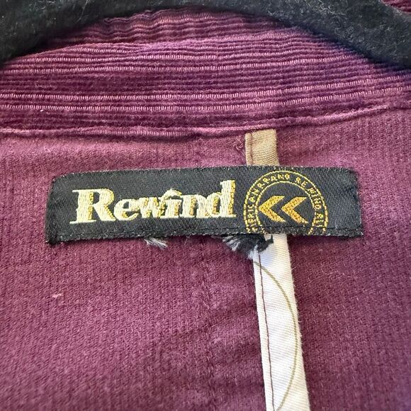 Vintage Rewind Burgundy Corduroy Wide Collar Jacket Sz 6 Y2K, Preppy, Casual - Picture 10 of 10